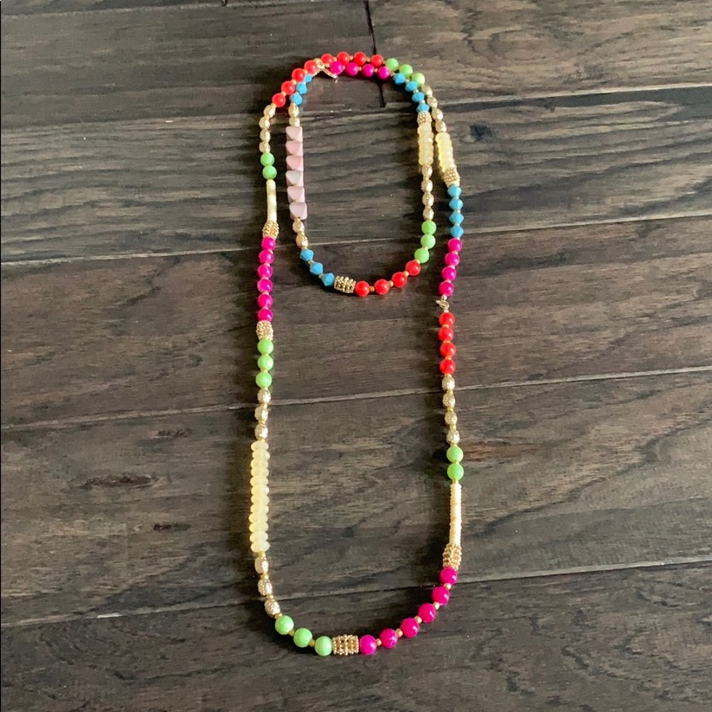 Long colorful necklace